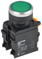 купить Кнопка с фиксацией d=22мм 1NO+1NC зелёная MASTER IEK в Тольятти Кнопка с фиксацией d=22мм 1NO+1NC зелёная MASTER IEK