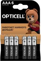 купить Батарейка AAA(мизинчик) алкалиновая BL6 Opticell Basic  в Тольятти Батарейка AAA(мизинчик) алкалиновая BL6 Opticell Basic