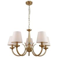 купить Светильник подвесной (люстра) 5*40Вт E14 латунь классика в Тольятти Светильник подвесной (люстра) 5*40Вт E14 латунь классика