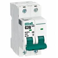 купить Автомат 2Р 20А C 6кА ВА-103 DEKraft  в Тольятти Автомат 2Р 20А C 6кА ВА-103 DEKraft