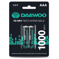купить Аккумулятор AAA(мизинчик) 1000mAh 1,2В BL2 Daewoo в Тольятти Аккумулятор AAA(мизинчик) 1000mAh 1,2В BL2 Daewoo