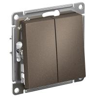AtlasDesign мокко переключатель 2кл скрытая 10А IP20 