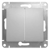 купить Глосса алюминий выключатель 2кл скрытая 10А IP20  в Тольятти Глосса алюминий выключатель 2кл скрытая 10А IP20
