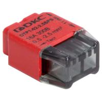 купить Клемма 2*2,5мм2 компактная красный DKC 12шт в Тольятти Клемма 2*2,5мм2 компактная красный DKC 12шт