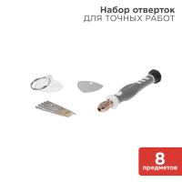 купить Набор отвертка с битами  для точных работ 8 предмета Rexant в Тольятти Набор отвертка с битами  для точных работ 8 предмета Rexant