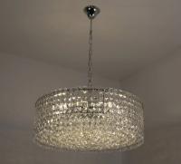 Светильник подвесной (люстра) 10*15Вт E14 хром хрусталь