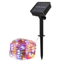 купить Гирлянда свд на солнечной батарее 11900мм IP55 роса 100свд RGB 8 режимов в Тольятти Гирлянда свд на солнечной батарее 11900мм IP55 роса 100свд RGB 8 режимов