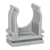 купить Держатель для трубы 20мм серый 100шт EKF  в Тольятти Держатель для трубы 20мм серый 100шт EKF