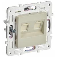 купить Сканди бежевый механизм RJ45 2x8(8) скрытая 2-ая  в Тольятти Сканди бежевый механизм RJ45 2x8(8) скрытая 2-ая
