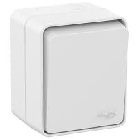 купить Атлас Профи белый переключатель 1кл открытая 10А IP54  в Тольятти Атлас Профи белый переключатель 1кл открытая 10А IP54