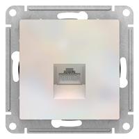 Атлас жемчуг розетка RJ45 8(8) скрытая 1-ая  