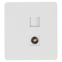 купить MIELE ROUND Розетка компьютерная RJ45 кат6 + TV с/у белая KRANZ в Тольятти MIELE ROUND Розетка компьютерная RJ45 кат6 + TV с/у белая KRANZ