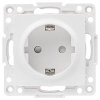 купить Стокгольм белый розетка скрытая 1-мест заземление шторки IP20 в Тольятти Стокгольм белый розетка скрытая 1-мест заземление шторки IP20