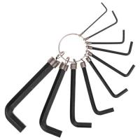 купить Набор ключей шестигранных 10 предметов 1,5-10мм HEX на кольце Kranz в Тольятти Набор ключей шестигранных 10 предметов 1,5-10мм HEX на кольце Kranz