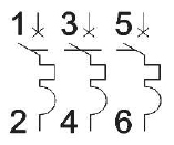 купить Автомат 3Р 63А C 10кА ВА-201 DEKraft в Тольятти Автомат 3Р 63А C 10кА ВА-201 DEKraft