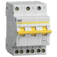 купить Выключатель нагрузки 3Р 25А ВРТ-63 3-позиционный IEK в Тольятти Выключатель нагрузки 3Р 25А ВРТ-63 3-позиционный IEK