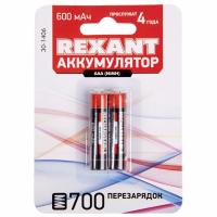 купить Аккумулятор AAA(мизинчик) 600mAh 1,2В BL2 Rexant  в Тольятти Аккумулятор AAA(мизинчик) 600mAh 1,2В BL2 Rexant