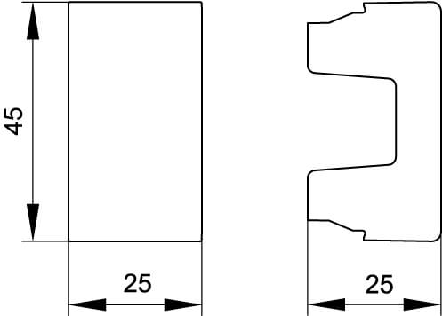 купить Вива белый заглушка кабель-канал 1модуль в Тольятти Вива белый заглушка кабель-канал 1модуль