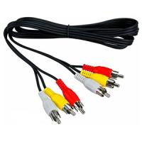 купить Шнур RCA-тюльпан (3) - RCA-тюльпан (3) 1,5м черный в Тольятти Шнур RCA-тюльпан (3) - RCA-тюльпан (3) 1,5м черный
