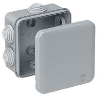 Коробка 85*85*40 квадрат серый IP55 ШЭ 