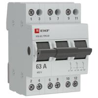 купить Выключатель нагрузки 3Р 63А ТПС-63 3-позиционный EKF PROxima в Тольятти Выключатель нагрузки 3Р 63А ТПС-63 3-позиционный EKF PROxima