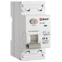 Выключатель дифференциального тока ВД-100N 2P 40А 300мА тип AC эл-мех 6кА PROXIMA EKF