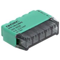 купить Клемма 5*2,5мм2 компактная зеленый DKC 6шт в Тольятти Клемма 5*2,5мм2 компактная зеленый DKC 6шт