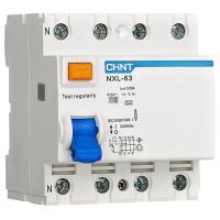Выключатель дифференциальный (УЗО) 4Р 25А 30мА AC 6кА NXL-63 CHINT