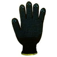 Перчатки х/б точка 6 нитей черные Арт Перчатка 7 класс 10 пар