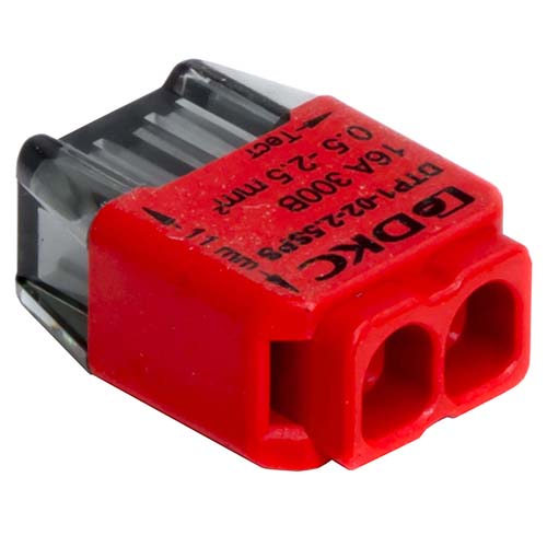 купить Клемма 2*2,5мм2 компактная красный DKC 12шт в Тольятти Клемма 2*2,5мм2 компактная красный DKC 12шт