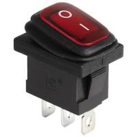 купить Выключатель KCD1-201-4W ON-OFF 6А 250В индикатор красный Mini IP51 в Тольятти Выключатель KCD1-201-4W ON-OFF 6А 250В индикатор красный Mini IP51