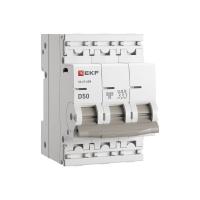 Автомат 3Р 50А D 4,5кА ВА47-63N EKF PROxima 