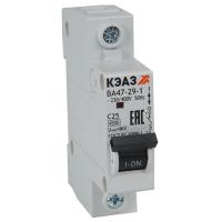 купить Автомат 1Р 25А C 4,5кА ВА47-29 КЭАЗ  в Тольятти Автомат 1Р 25А C 4,5кА ВА47-29 КЭАЗ