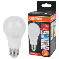 купить Лампа светодиодная 220В Е27 10Вт 6500К 800лм стандарт A60 матовая Osram LED Value black  в Тольятти Лампа светодиодная 220В Е27 10Вт 6500К 800лм стандарт A60 матовая Osram LED Value black