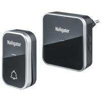 купить Звонок беспроводной открытая черный IP20/IP54  Navigator в розетку, 36мелодий в Тольятти Звонок беспроводной открытая черный IP20/IP54  Navigator в розетку, 36мелодий