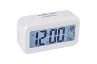 Часы настольные электронные 3*R03 HS-0110 белый HomeStar