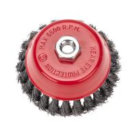 купить Щетка чашечная для УШМ 125мм М14 крученая Kranz в Тольятти Щетка чашечная для УШМ 125мм М14 крученая Kranz