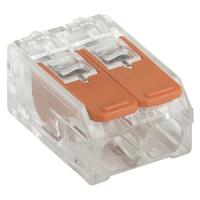 купить Клемма 2*4,0мм2 с рычажком компактная прозрачный IEK 100шт в Тольятти Клемма 2*4,0мм2 с рычажком компактная прозрачный IEK 100шт