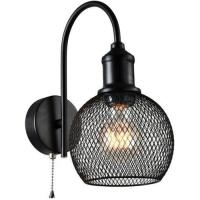 купить Светильник настенный (бра) 1*40Вт E27 черный Rivoli Лофт в Тольятти Светильник настенный (бра) 1*40Вт E27 черный Rivoli Лофт