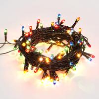Гирлянда нить 5м мультицвет 100свд с контроллером IP20 зеленый провод Минилампы 8 режимов