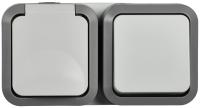купить TORS Блок розетка + выключ. гор. 16А IP55 TS242 сер-бел IEK в Тольятти TORS Блок розетка + выключ. гор. 16А IP55 TS242 сер-бел IEK