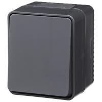 купить Атлас Профи антрацит выключатель кнопочный 1кл открытая 10А IP54  в Тольятти Атлас Профи антрацит выключатель кнопочный 1кл открытая 10А IP54