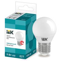 купить Лампа свд 220В E27 9Вт 4000К 810лм шар G45 матовая IEK  в Тольятти Лампа свд 220В E27 9Вт 4000К 810лм шар G45 матовая IEK