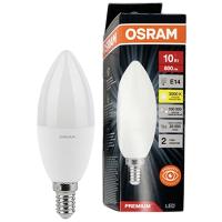 купить Лампа свеча свд Е14 10Вт 3000К 800лм B39 матовая Osram LED Value black в Тольятти Лампа свеча свд Е14 10Вт 3000К 800лм B39 матовая Osram LED Value black
