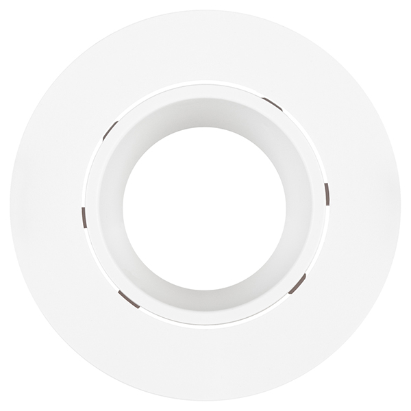 Светильник точечный GU5.3 круг белый встраиваемый Пластик