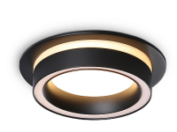 купить Светильник точечный GX53 круг черный встраиваемый Ambrella  в Тольятти Светильник точечный GX53 круг черный встраиваемый Ambrella