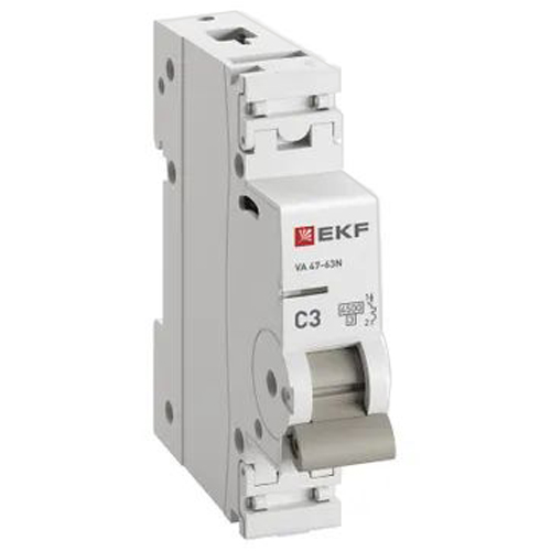 купить Автомат 1Р 3А C 4,5кА ВА47-63N EKF PROxima  в Тольятти Автомат 1Р 3А C 4,5кА ВА47-63N EKF PROxima