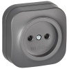 купить Глори сталь розетка открытая 1-мест IP20 в Тольятти Глори сталь розетка открытая 1-мест IP20