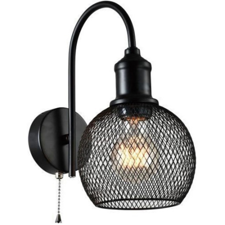Светильник настенный (бра) 1*40Вт E27 черный Rivoli Лофт