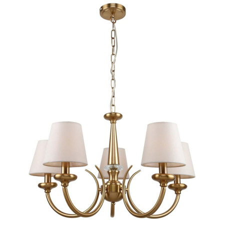 купить Светильник подвесной (люстра) 5*40Вт E14 латунь классика в Тольятти Светильник подвесной (люстра) 5*40Вт E14 латунь классика